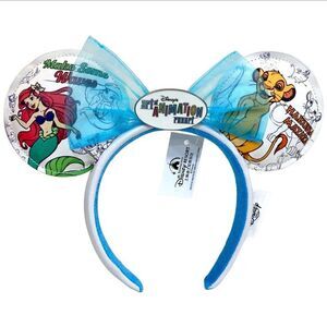 Disney's Art of Animation Mermaid Ariel & Lion Simba Minnie Mouse Ears Headband